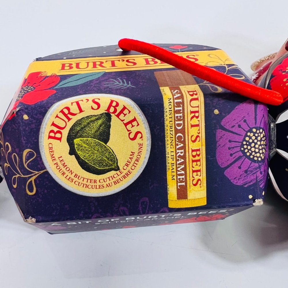 Burts Bees Salted Caramel Lip Balm Lemon Butter Cuticle Cream Combo Set - Picture 2 of 7